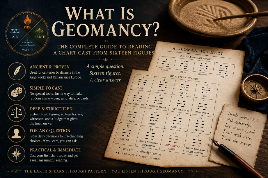 What is Geomancy? The Complete Guide to Reading a Chart Cast from Sixteen Figures